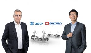 ZF Group partnership Foxconn sistemi chassis automotive