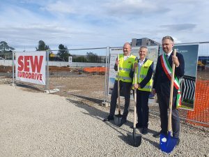  SEW Eurodrive inaugurazione cantiere nuova sede Bologna Giorgio Ferrandino Matteo Lepore