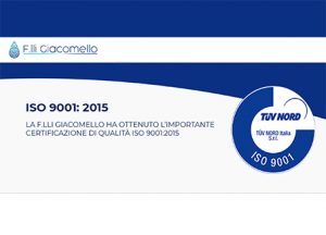 F.lli Giacomello certificazione ISO 9001