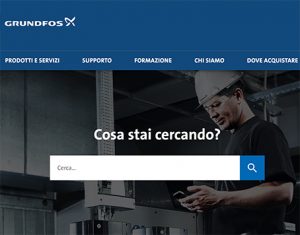 Grundfos ricerca prodotto sito web