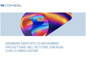 Comsol webinar simulazione settore energy