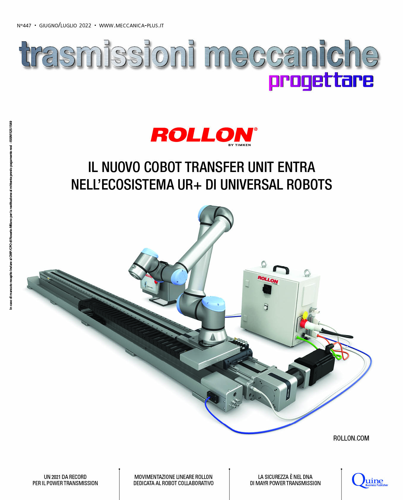 Trasmissioni Meccaniche 447 - Giugno-Luglio 2022 - Meccanica Plus