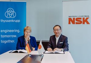 NSK thyssenkrupp partnership joint venture sistemi sterzanti