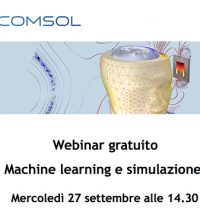 Comsol webinar gratuito machine learning e simulazione