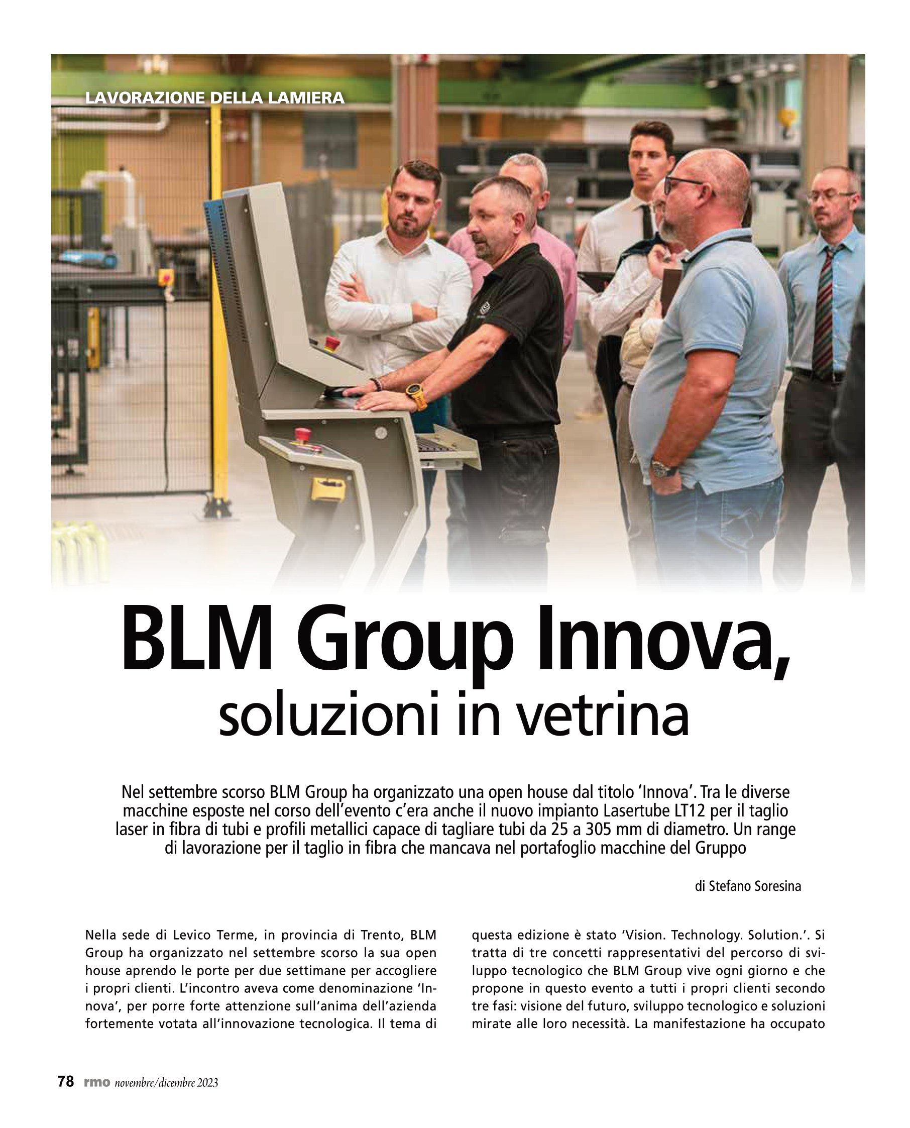 BLM Group Innova, soluzioni in vetrina - Meccanica Plus