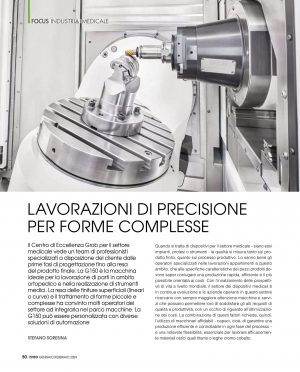LAVORAZIONI DI PRECISIONE PER FORME COMPLESSE - Meccanica Plus