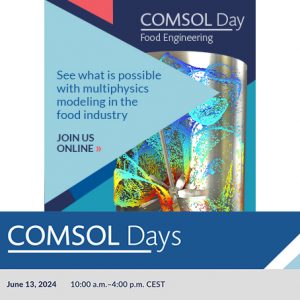 Comsol Day simulazione Food Engineering