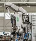 Dürr 18.000 robot verniciatura top coating Audi tecnologia a quattro aghi