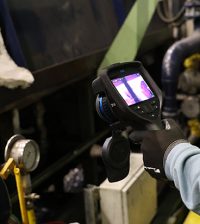 Flir termocamere serie Exx rilevamento anomalie pompe idrauliche