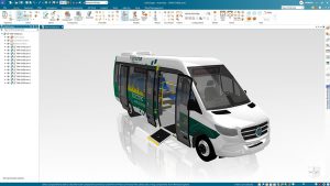 Siemens Digital Industries Software progettazione minibus elettrici Tremonia Mobility