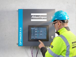 Atlas Copco approccio integrato assistenza aria compressa AirScan Optimizer 4.0