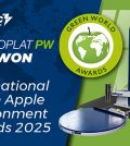 Immagine illustrativa della soluzione di imballaggio sostenibile di Robopac premiata con il Gold Green Apple Award