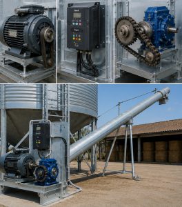 Teco motori elettrici FMT movimentazione foraggi silos case study
